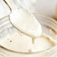 Cup of Caesar Dressing.