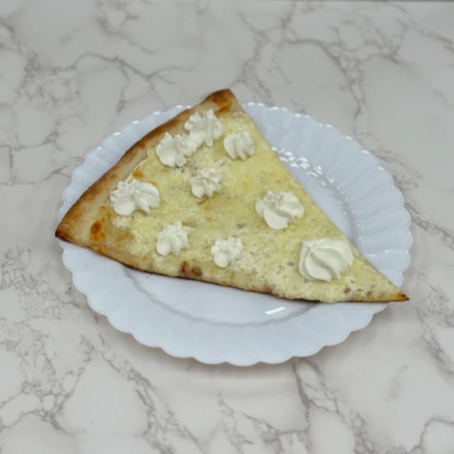 White Pizza Slice.