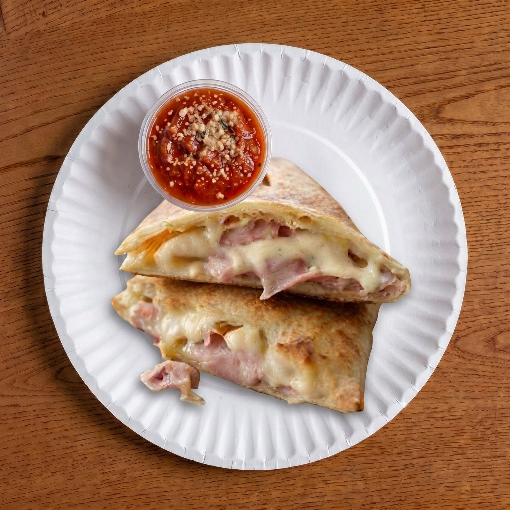 Ham & Cheese Calzone.