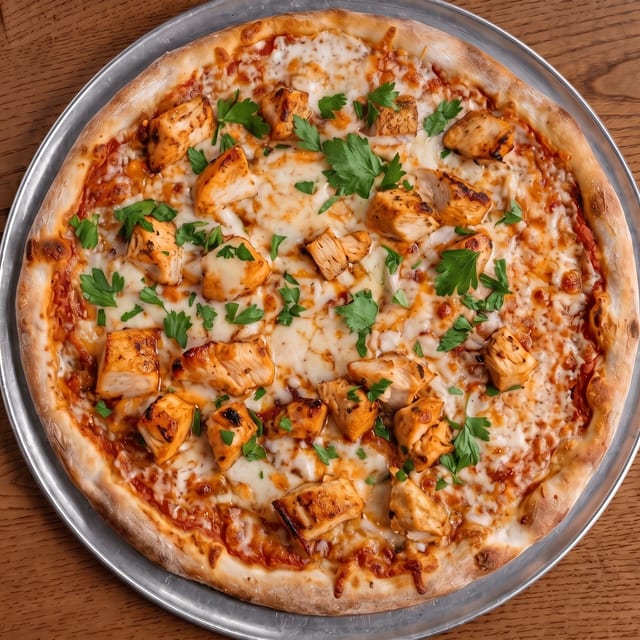 BBQ Chicken Pizza.