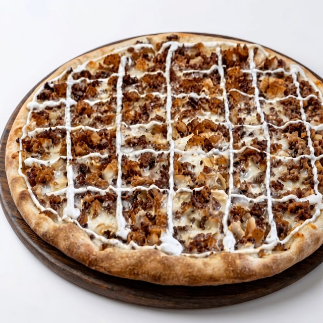 Bacon Chicken Ranch Pizza.