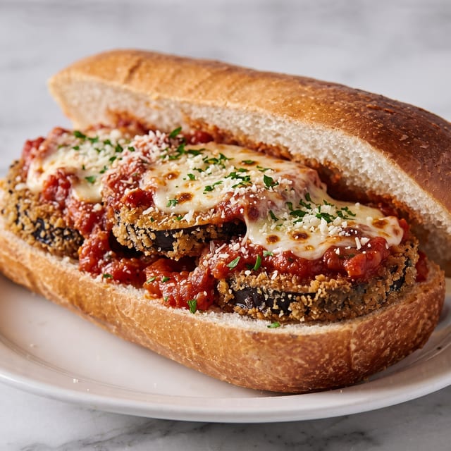 Eggplant Parmesan Hero.
