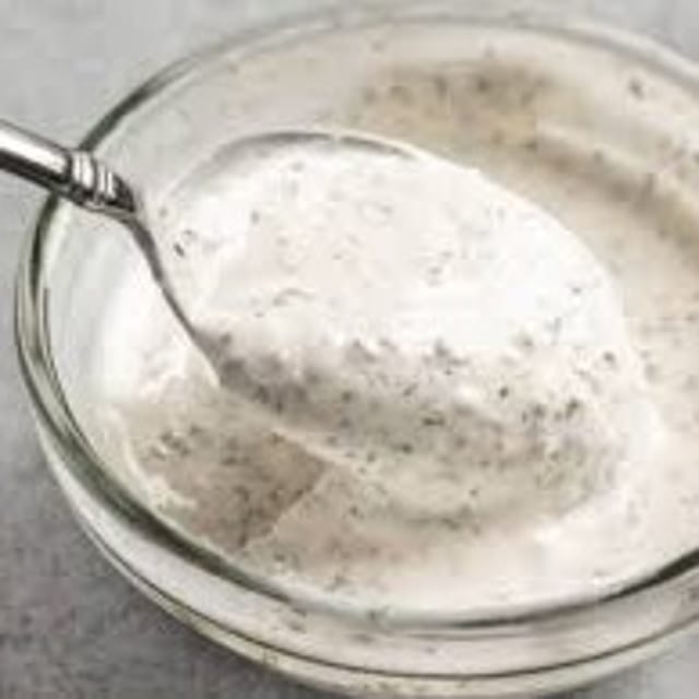 Cup of Ranch Dressing.