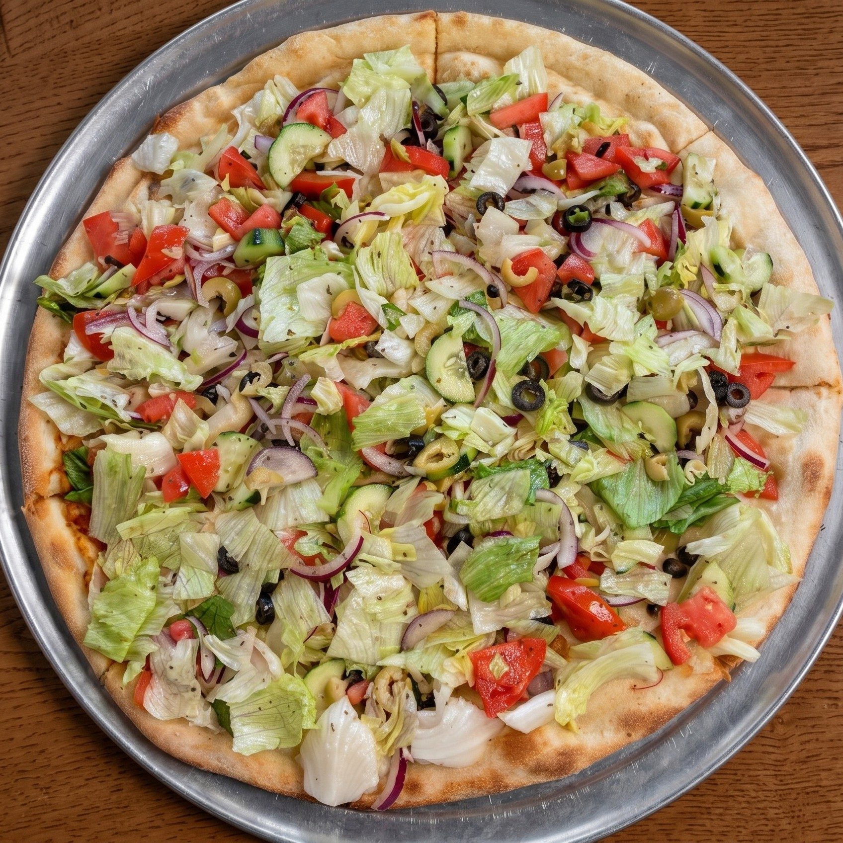 Salad Pizza Pie.