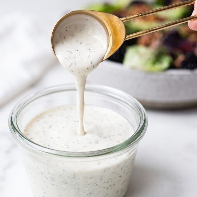 Cup of Ranch Dressing.
