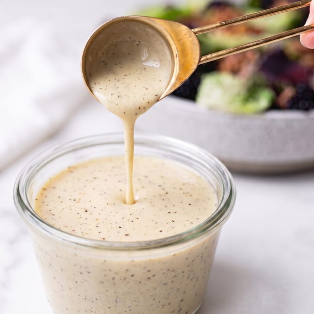 Cup of Caesar Dressing.