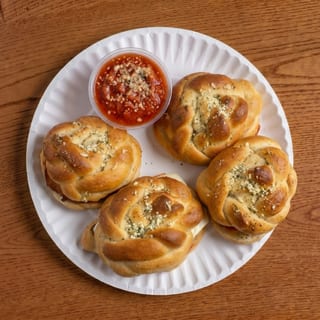 Garlic knot Chicken Panini