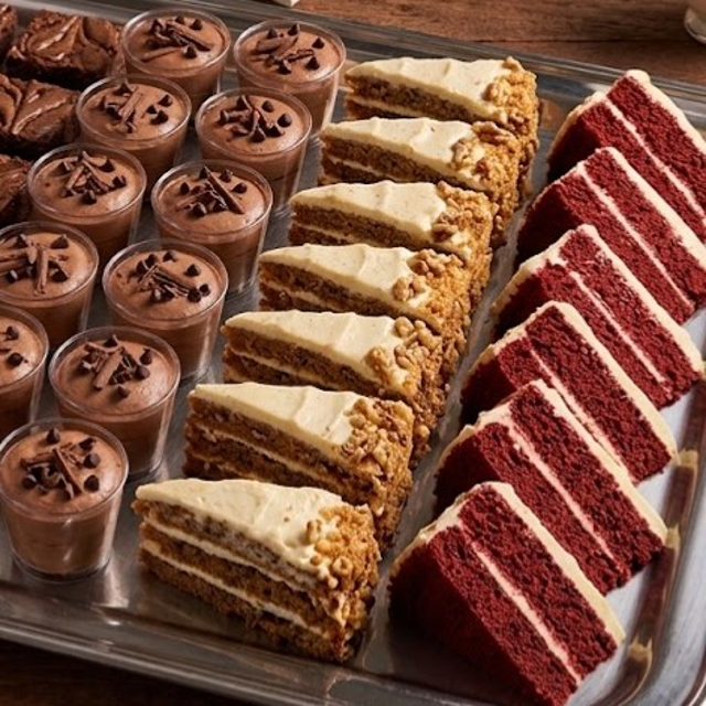 Assorted Dessert Tray.