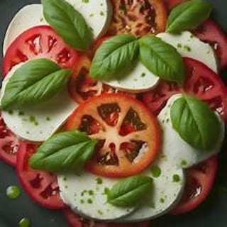 Fresh Mozzarella with Tomato & Basil