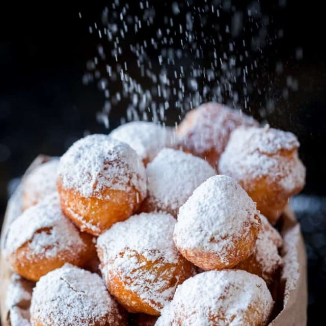 Tray of Fresh Zeppole.