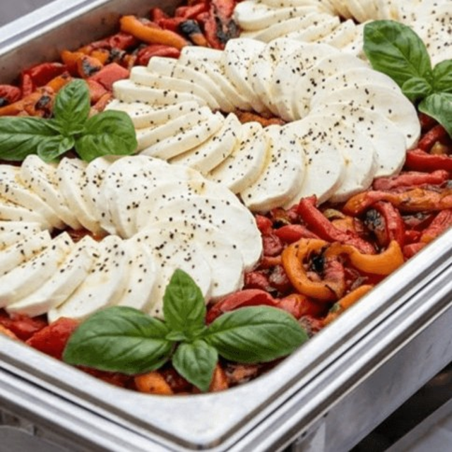 Fresh Mozzarella and Roasted Peppers.