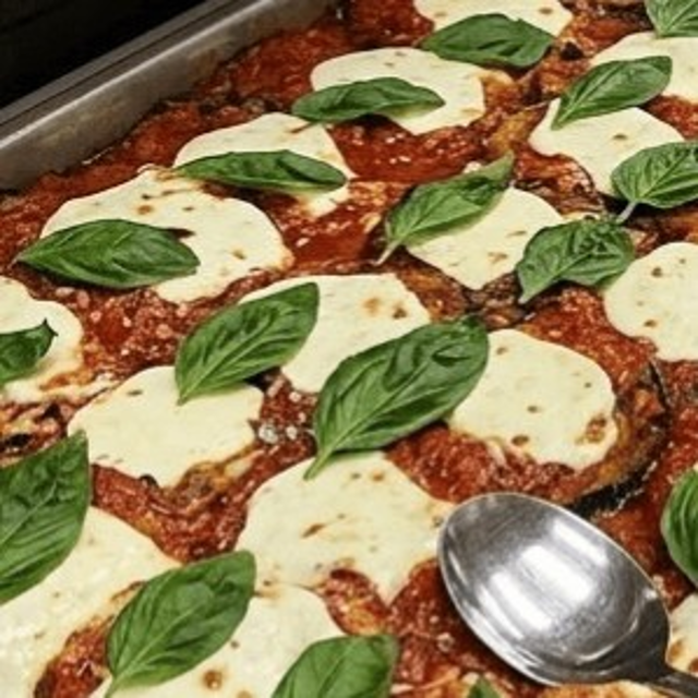 Eggplant Parmigiana.